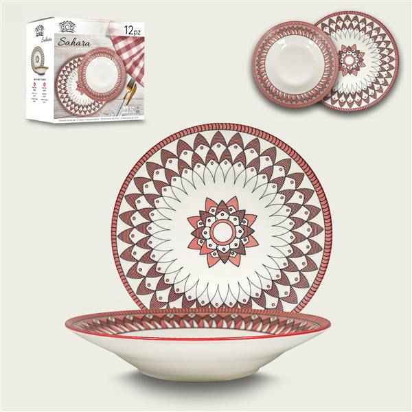 ARCA SERVIZIO PIATTI 12PZ SAHARA ROSA 
