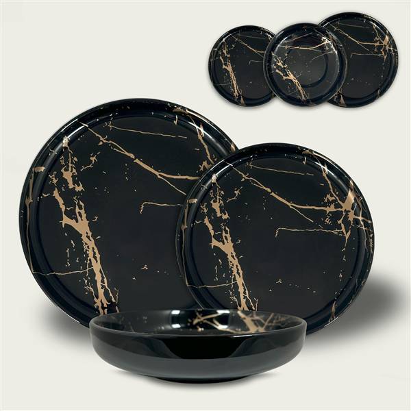 ARCA PIATTO PIANO CM.27 MARBLE BLACK 
