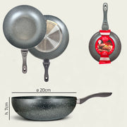 ARCA PADELLA ALTA PIETRA ROVENTE CM.20 INDUZIONE