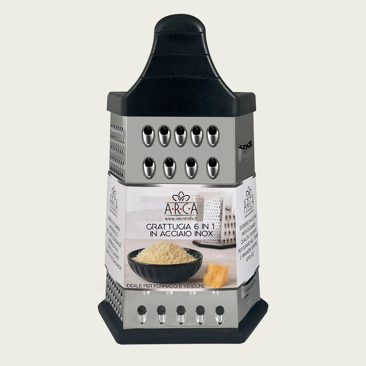 ARCA GRATTUGIA ACCIAIO 13X12 H.24