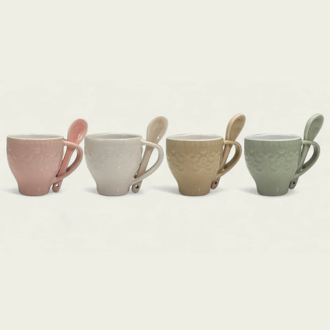 ARCA TAZZA CAFFE SHABBY C/CUCCHIAINO