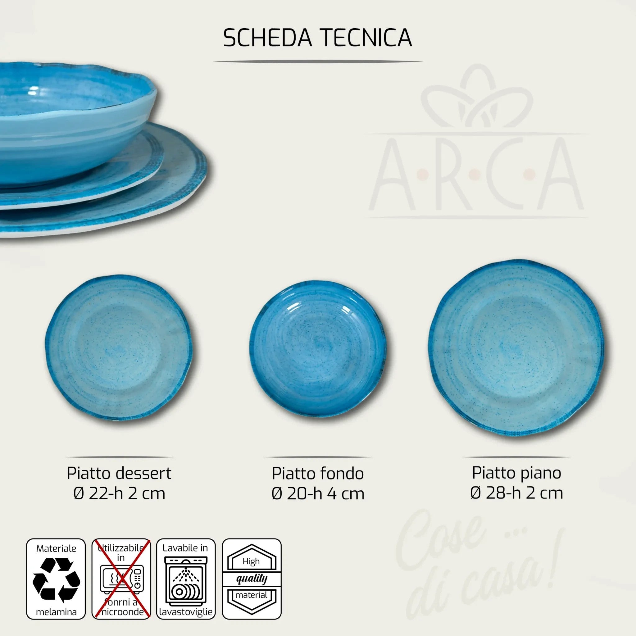 ARCA PIATTO FONDO MEL CM.20 RED PEPPER