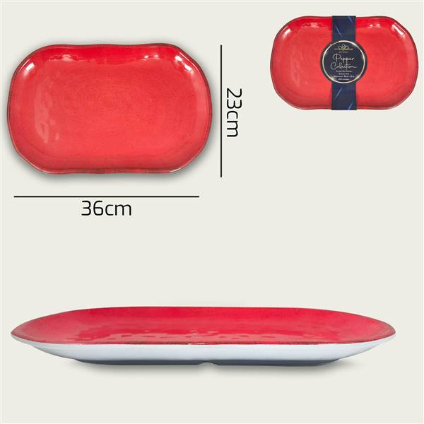 ARCA VASSOIO MEL 36X23X3 RED PEPPER 