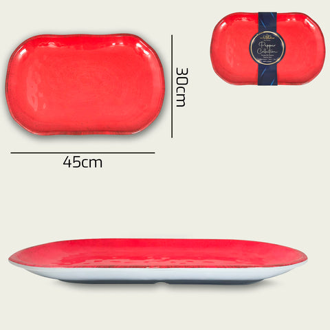 ARCA VASSOIO MEL 45X30X4 RED PEPPER