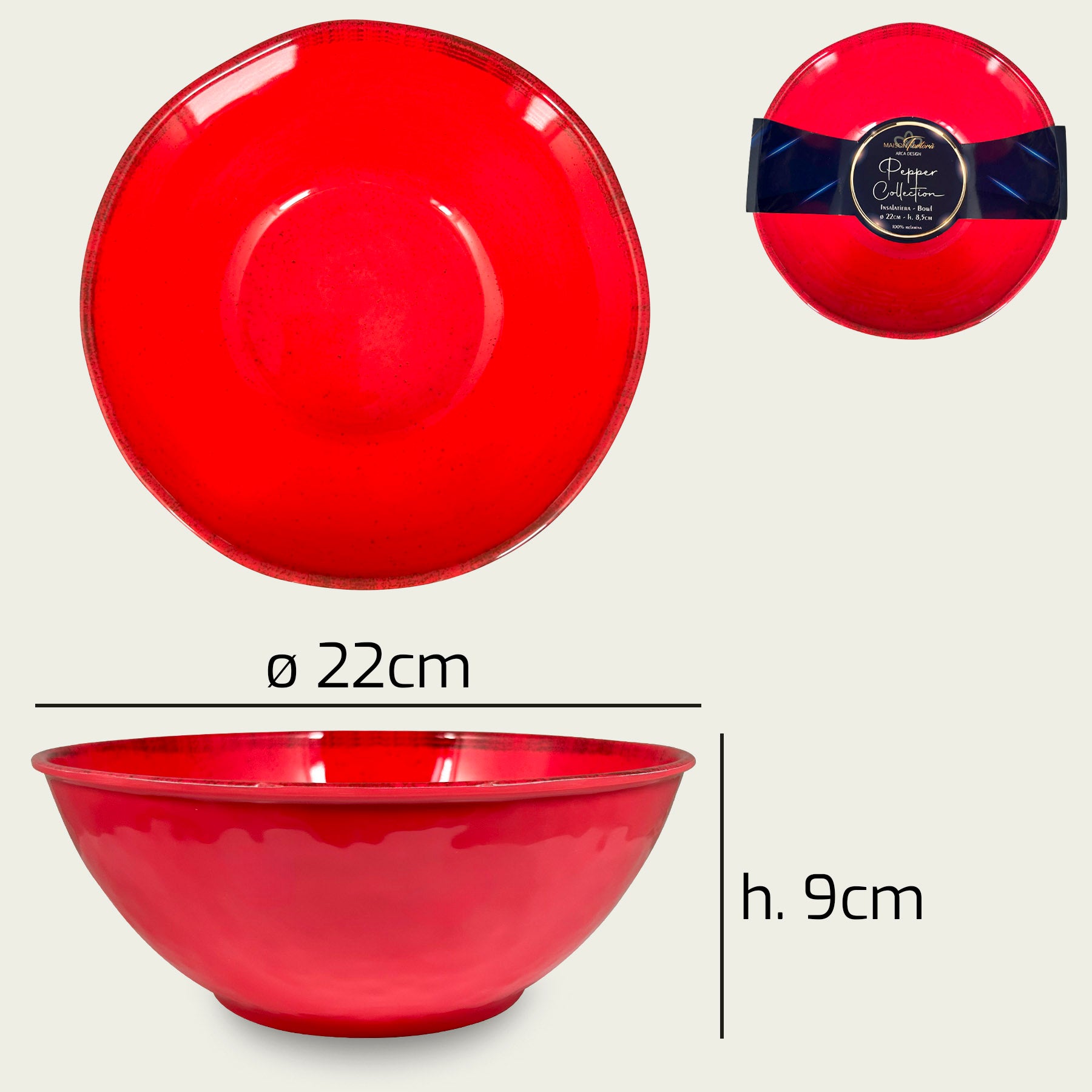 ARCA CIOTOLA MEL CM.22 H.9 RED PEPPER