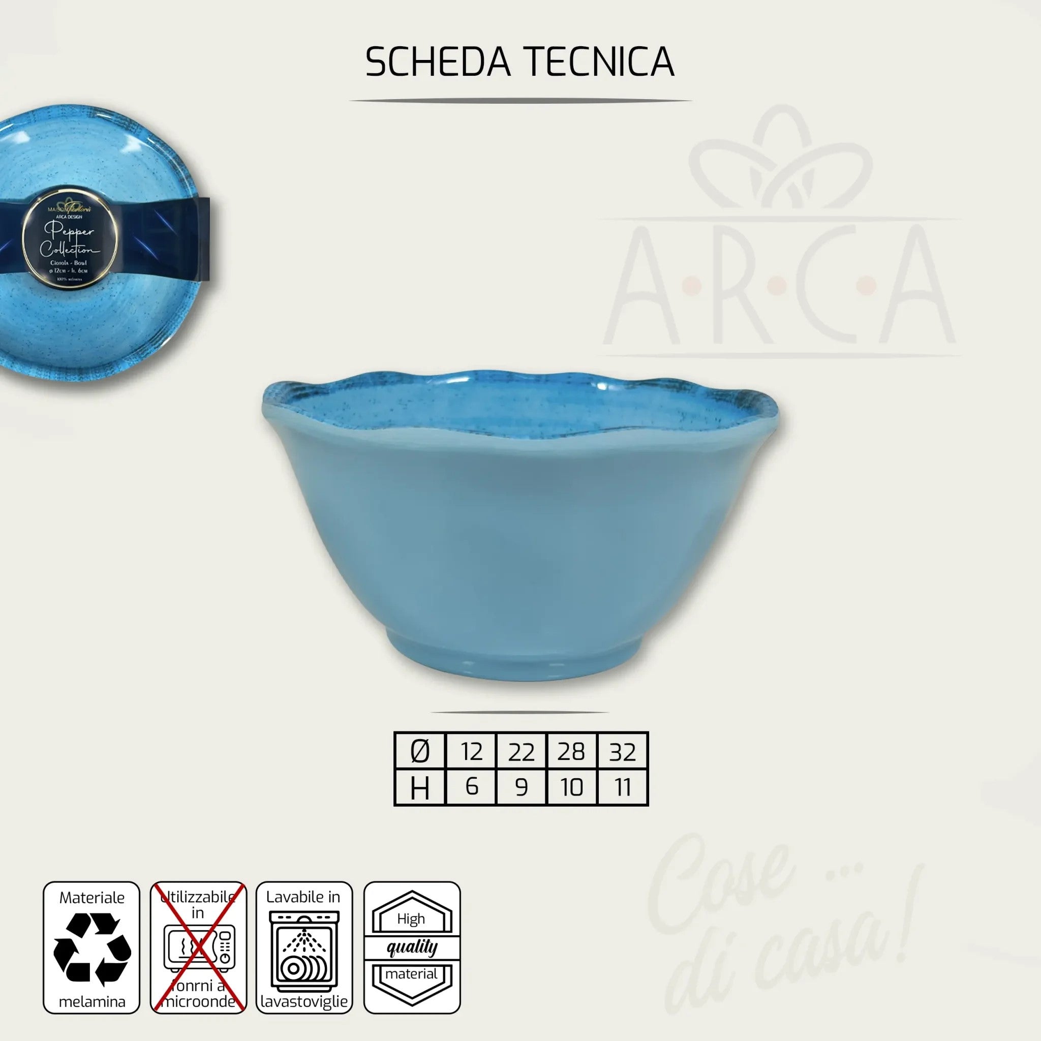 ARCA CIOTOLA MEL CM.22 H.9 RED PEPPER