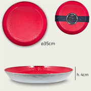 ARCA VASSOIO TONDO MEL CM.35 H.4 RED PEP MELAMINA
