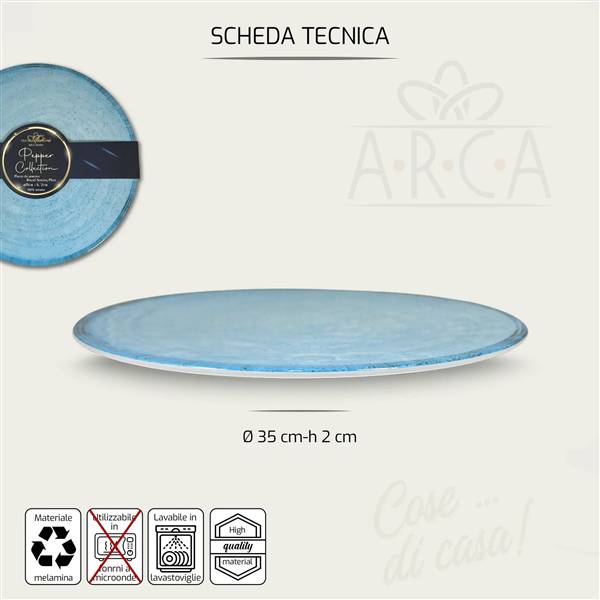 ARCA VASSOIO TONDO MEL CM.32 H.2 RED PEP 