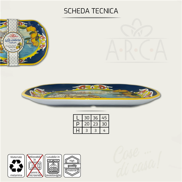 ARCA VASSOIO 30X20X3 LA COSTIERA MELAMINA