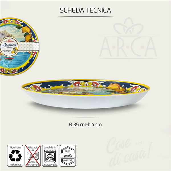 ARCA VASSOIO CM.35 H.4 LA COSTIERA MELAMINA