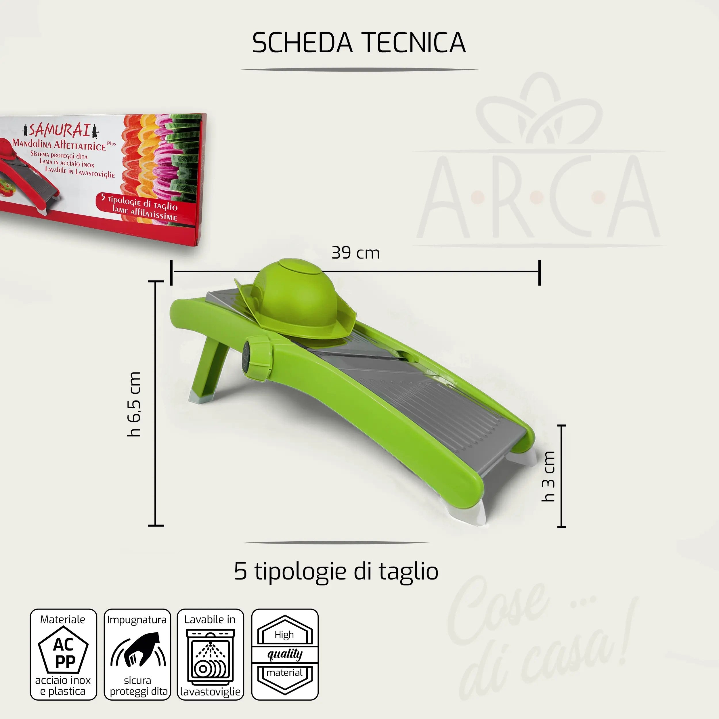 ARCA MANDOLINA IN ACCIAIO COL ASS