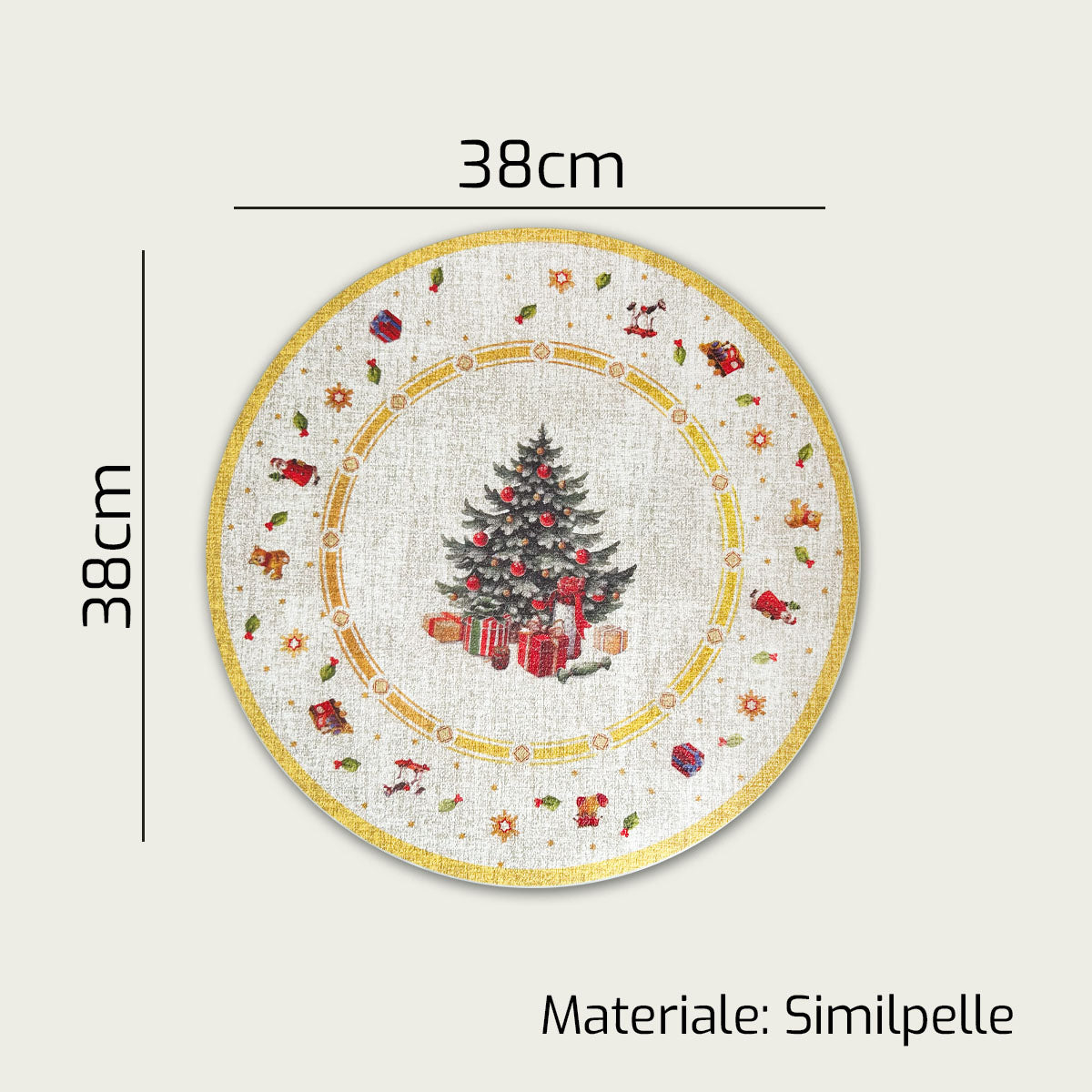 ARCA TOVAGLIETTA CM.38 XMAS SOTTOPIATTO NATALE