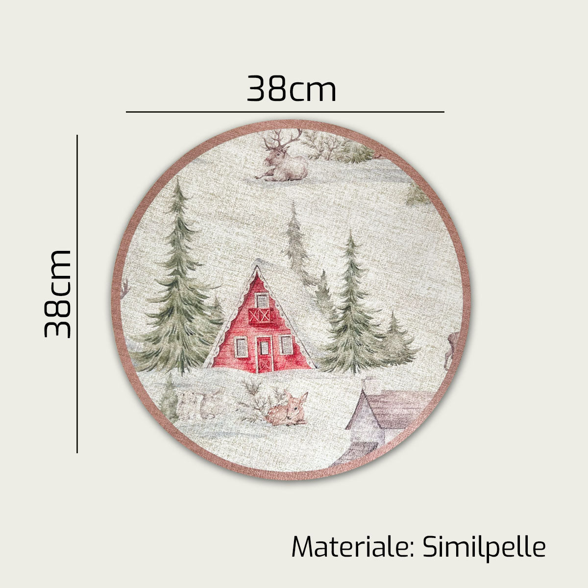 ARCA TOVAGLIETTA CM.38 XMAS SOTTOPIATTO NATALE