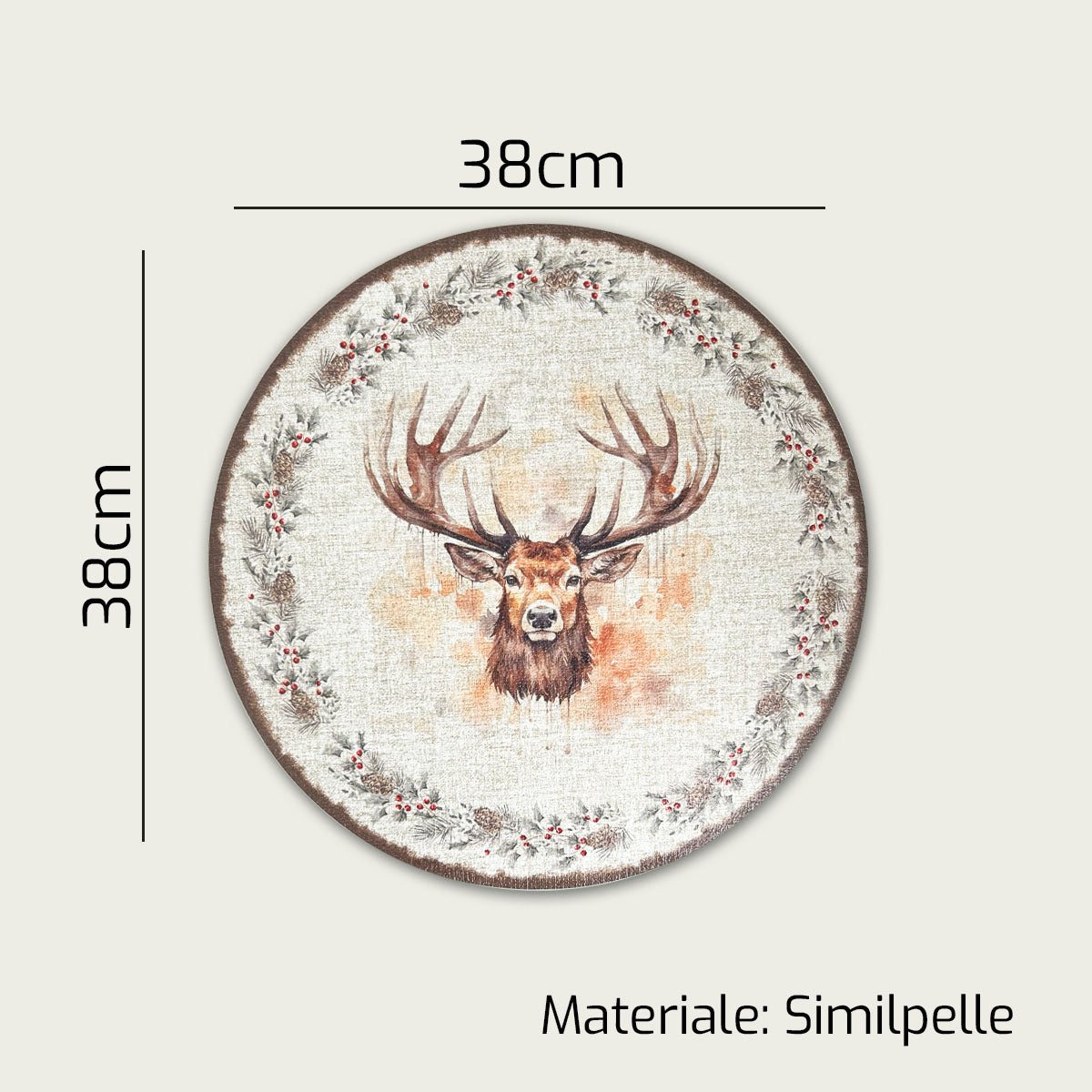 ARCA TOVAGLIETTA CM.38 XMAS SOTTOPIATTO NATALE