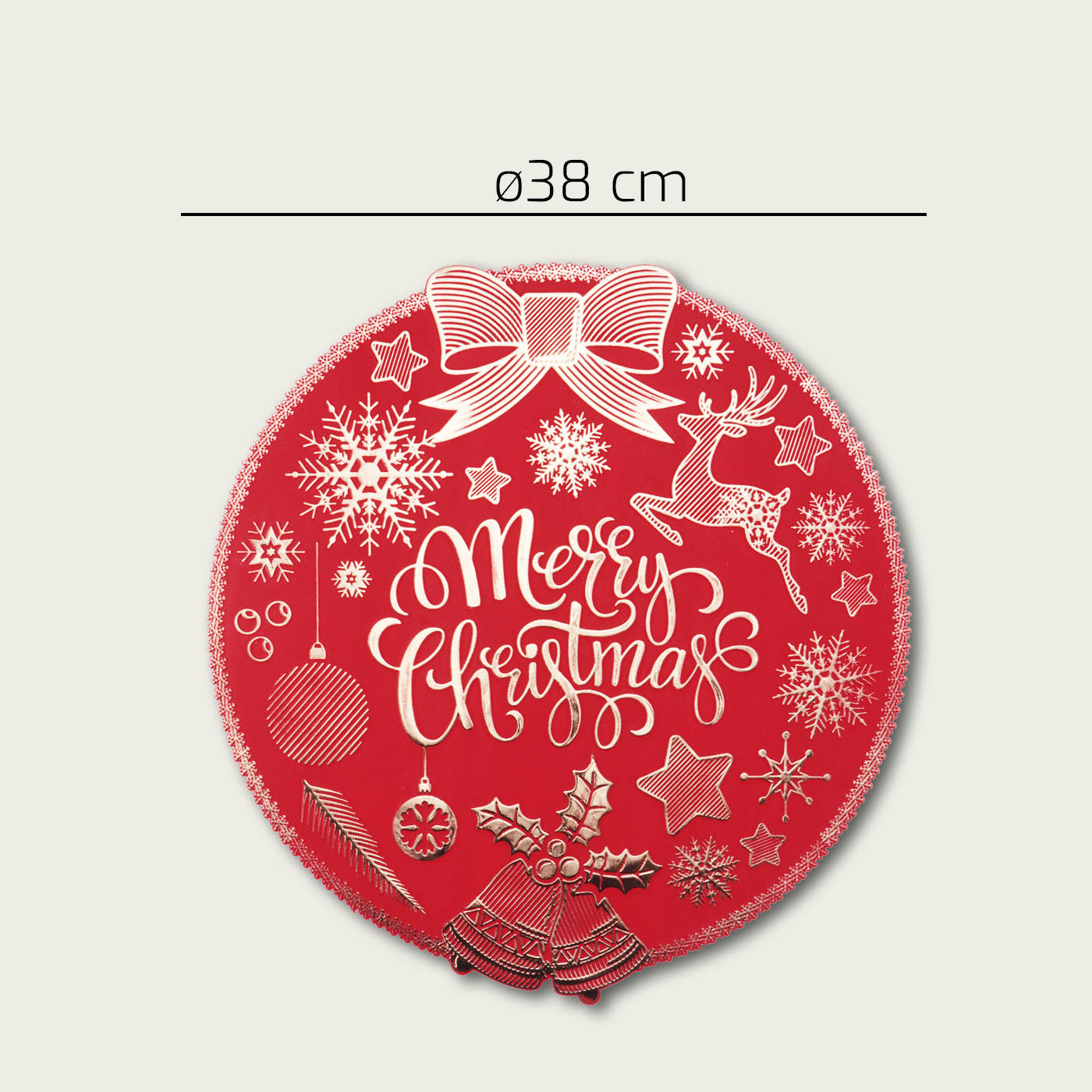 ARCA TOVAGLIETTA CM.38 XMAS SOTTOPIATTO NATALE