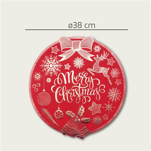 ARCA TOVAGLIETTA CM.38 XMAS SOTTOPIATTO NATALE