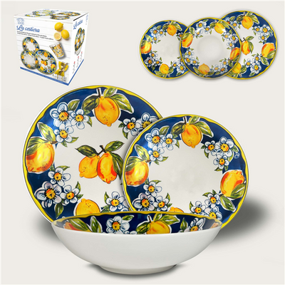 ARCA SERVIZIO PIATTI 18PZ LA COSTIERA LIMONI