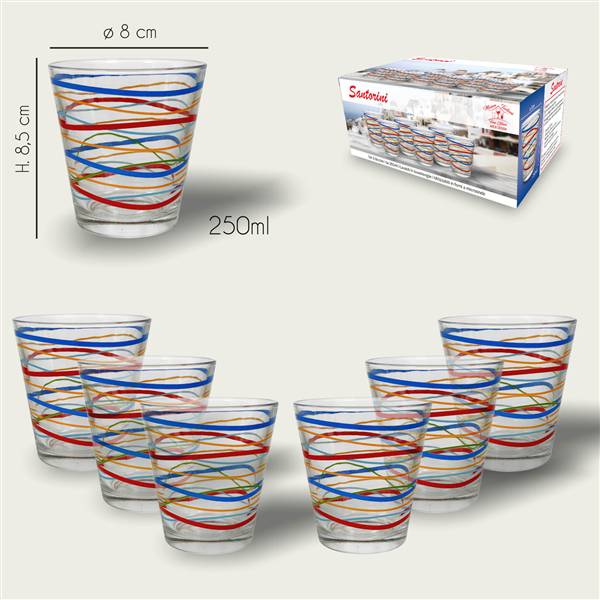 ARCA BICCHIERE VETRO 6PZ 25CL 