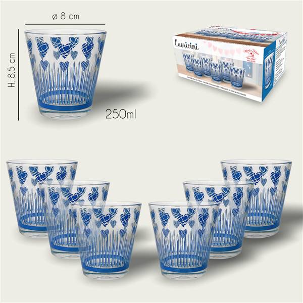 ARCA BICCHIERE VETRO 6PZ 25CL 