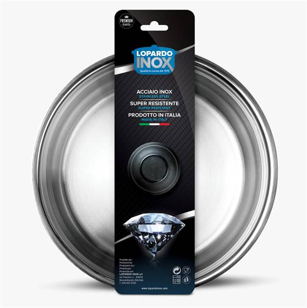 LINEA NATURA COPERCHIO INOX CM.28 
