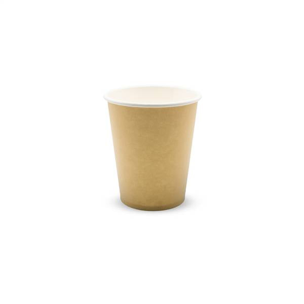 BIO BICCHIERI CARTA 240ML AVANA  50PZ 21-1137