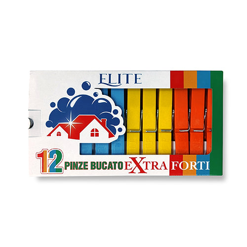 BIO PINZE EXTRA FORTI ELITE 12PZ COL.ASS