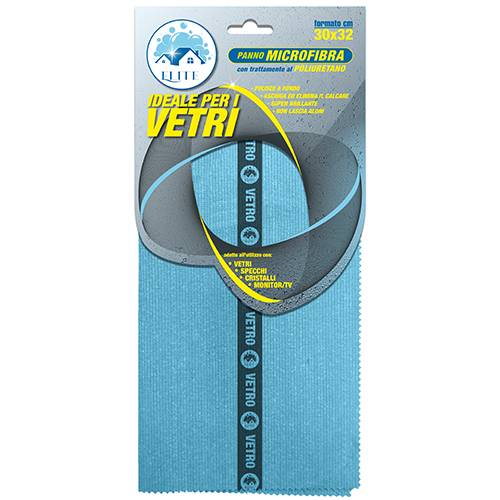 BIO PANNO MICROFIBRA VETRI 30X32 EXTRA POLIUTERANO
