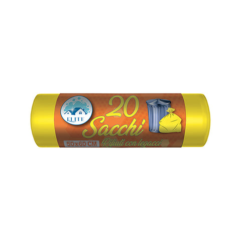 BIO SACCHI 50X60 GIALLO 20PZ
