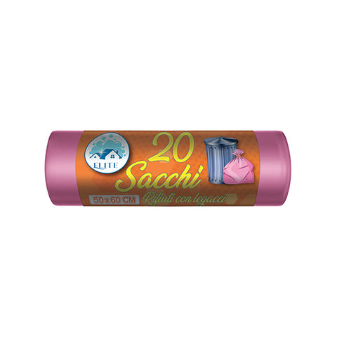 BIO SACCHI 50X60 ROSA 20PZ