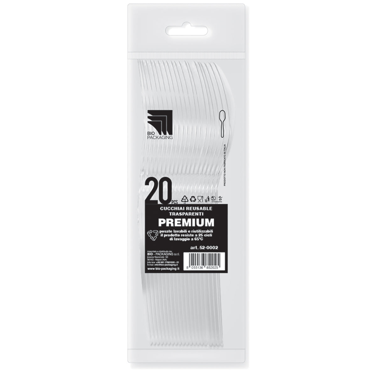 BIO CONF. 20 CUCCHIAI PREMIUM TRASPAREN 52-0002
