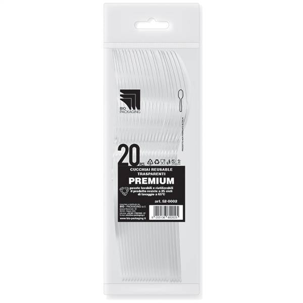 BIO CONF. 20 CUCCHIAI PREMIUM TRASPAREN 52-0002