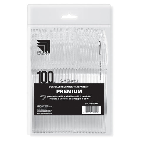 Bio Conf. 100 Coltelli Premium Trasparen