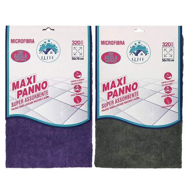 BIO PANNO MICROF C/ASOLA 50X70 320GR VIOLA/GRIGIO