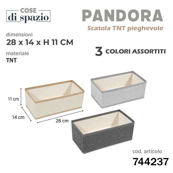 CS SCATOLA PIEGHEVOLE PANDORA 28X14X11 TNT