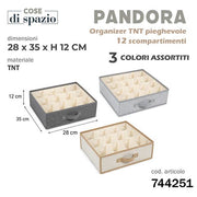 CS ORGANIZER PIEGHEVOLE PANDORA 28X35X12 TNT 12 SCOMPARTI