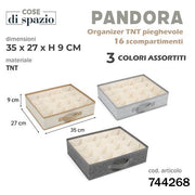 CS ORGANIZER PIEGHEVOLE PANDORA 35X27X9 TNT 16 SCOMPARTI