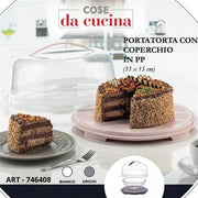 CS PORTATORTA CON COPERCHIO 33X15CM COLORI ASS.