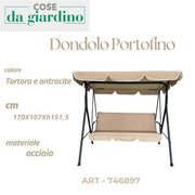 CS DONDOLO PORTOFINO 3 POSTI TORT E ANTR 170X107XH151.5