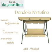 CS DONDOLO PORTOFINO 3 POSTI BEIGE E VER 170X107XH151.5