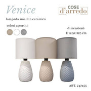 COSENTINO LAMPADA IN CERAMICA VENICE ASS D.12,5XH.25