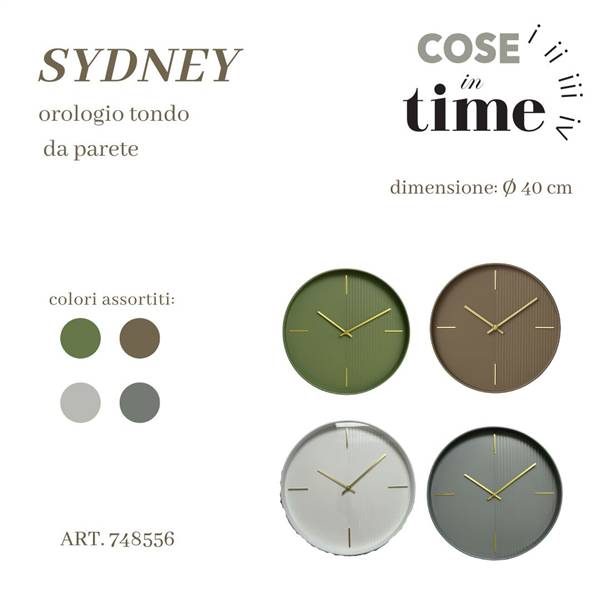CS OROLOGIO DA PARETE SYDNEY D.40 