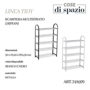 CS SCARPIERA TIDY 5 RIPIANI COL.ASS. 50X18,5XH74,5 CM