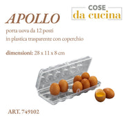 CS PORTA UOVA APOLLO TRASP. C/COP X12