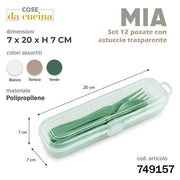 CS POSATE 12PZ MIA CON ASTUCCIO COL.ASS. 