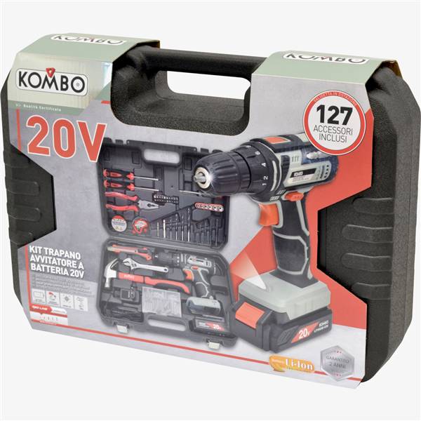 GB TRADE TRAPANO AVVITATORE 20V 127ACCES ACCESSORI