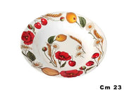 IBCT PIATTO FONDO MEL CM.23 PAPAVERI 