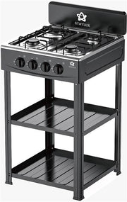 STAYLUX CUCINOTTO 4 FUOCHI A GAS NERO 