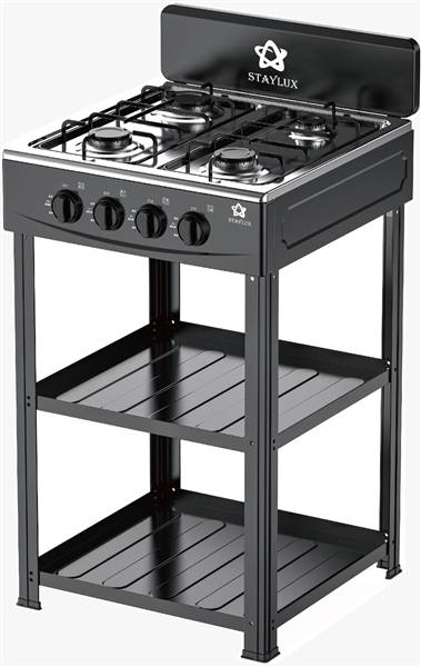 STAYLUX CUCINOTTO 4 FUOCHI A GAS NERO 
