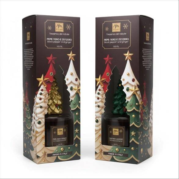 MERCURY DIFFUSORE PINI 500ML PEPE NERO E ZENZERO CON BACCHETTI IN FIBRA