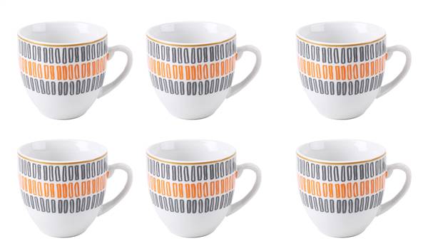 BORELLA TAZZINE CAFFE BRA ARANCIO 6PZ 